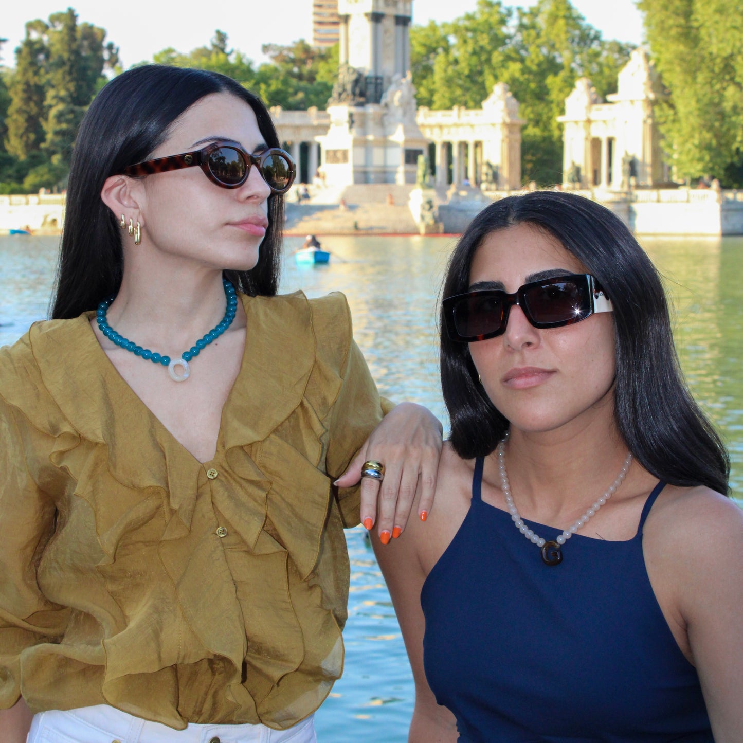 Collar Iniciales bolas