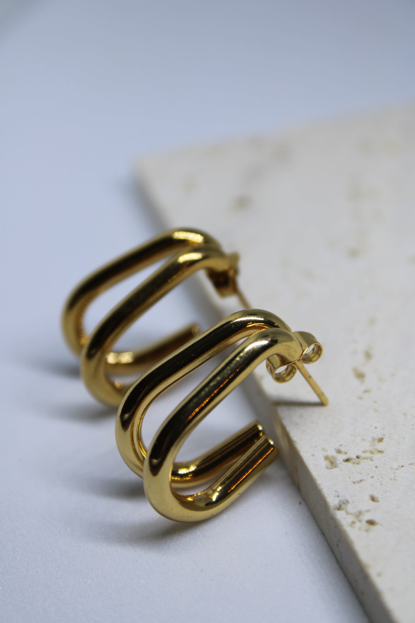 Pendientes Oval doble